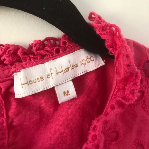 House Of Harlow 1960 Pink Eyelet Tank |‎ Size M - Picture 3 of 7